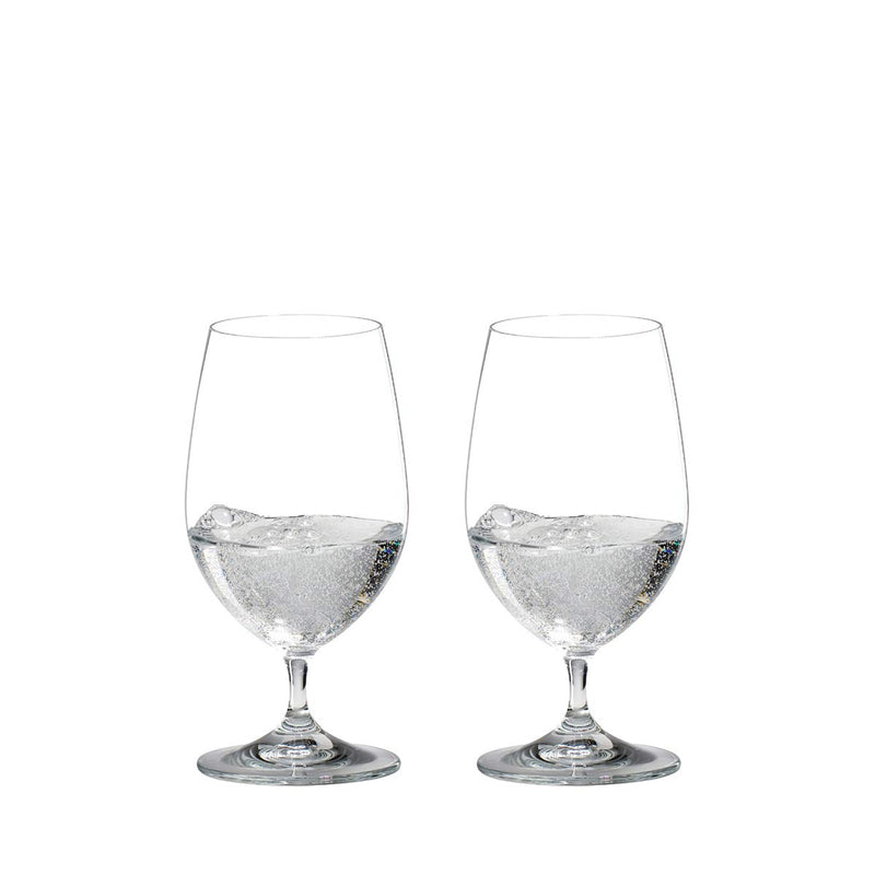 Riedel Vinum Crystal Dishwasher Safe Gourmet Water Glass, 13 Ounces (2 pack)