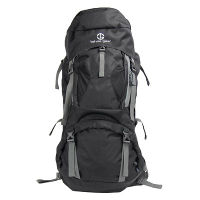 Tahoe Gear Fairbanks 75L Premium Internal Frame Hiking Backpack - Black