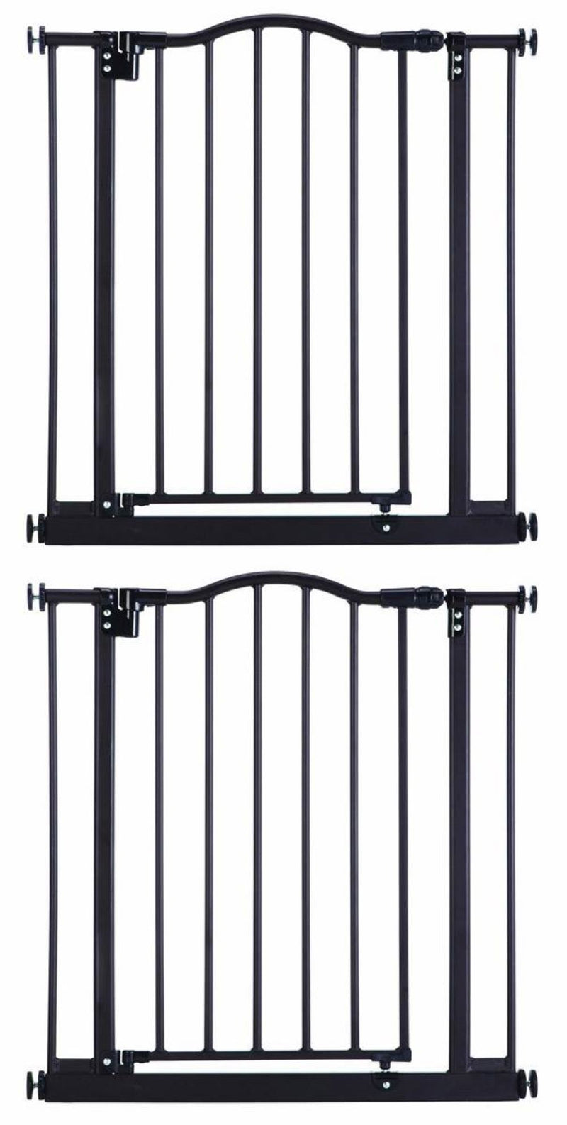 North States 4916 Portico Arch Metal Baby Safety Child Pet Gate, Bronze (2pack)