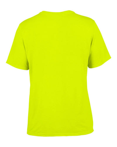 6) New Gildan Mens Large/L Adult Performance Dry Fit Short Sleeve T-Shirt Yellow