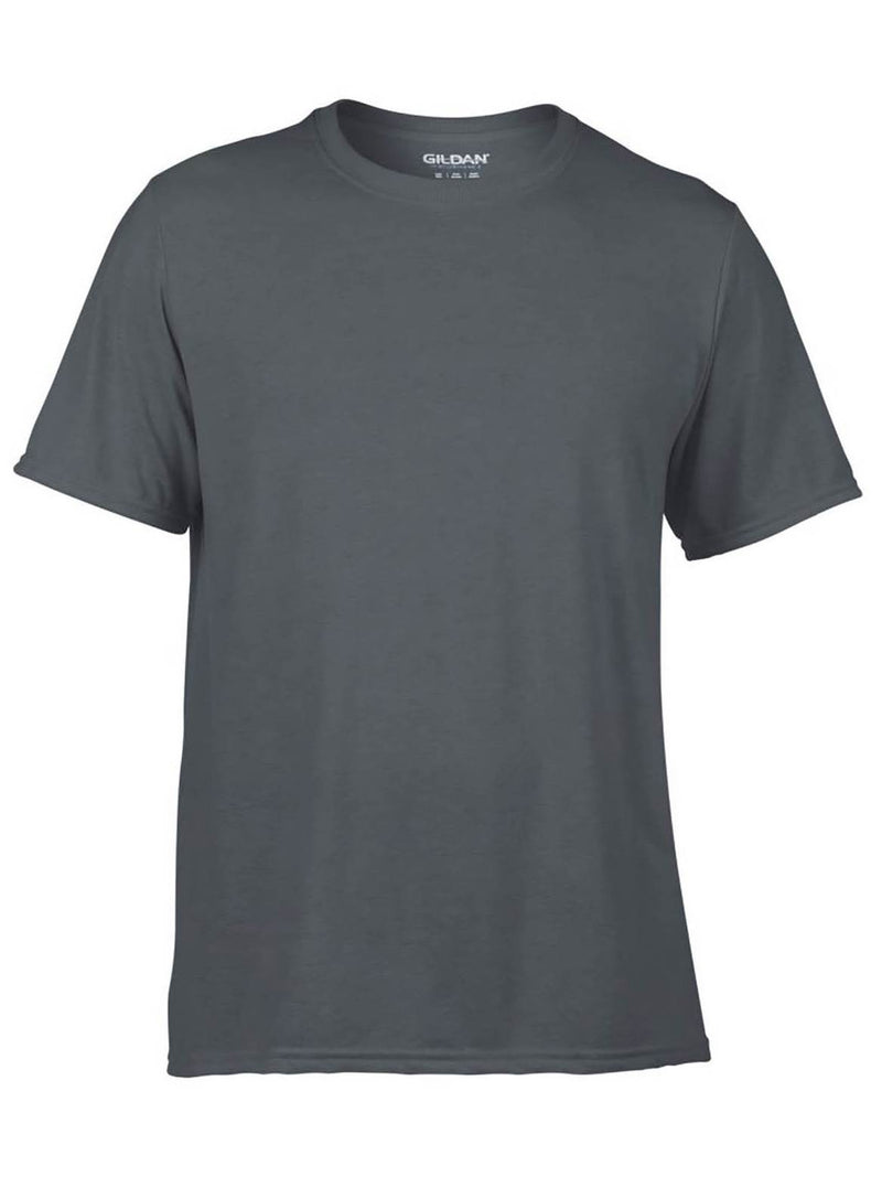 Gildan Classic Fit Mens Small Adult Short Sleeve T-Shirt, Charcoal (6 Pack)
