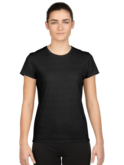 Gildan Missy Fit Womens Small Adult Short Sleeve T-Shirt, Black (12 Pack)