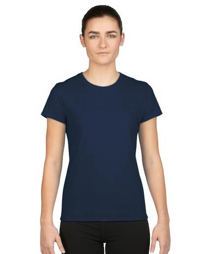 6) Gildan Missy Fit Womens XLarge XL Adult Performance Short Sleeve T-Shirt Navy