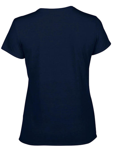 Gildan Missy Fit Women's Medium Adult Short Sleeve T-Shirt, Navy (12 Pack)