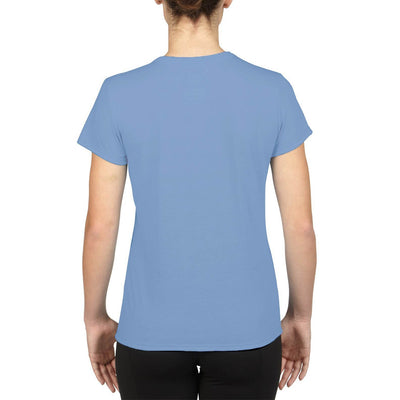 Gildan Missy Fit Womens Small Adult Large Sleeve T-Shirt, Carolina Blue (6 Pack)