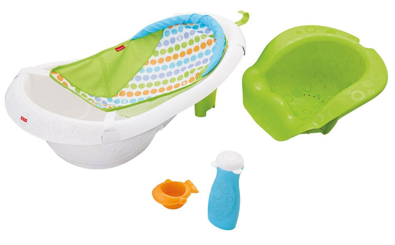 Fisher-Price 4-in-1 Grow-with-Me Sling N Seat Baby Bathing Tub | BDY86