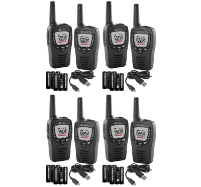 8 COBRA CXT345 MicroTalk 23 Mile FRS/GMRS 22 Channel Walkie Talkie 2-Way Radios