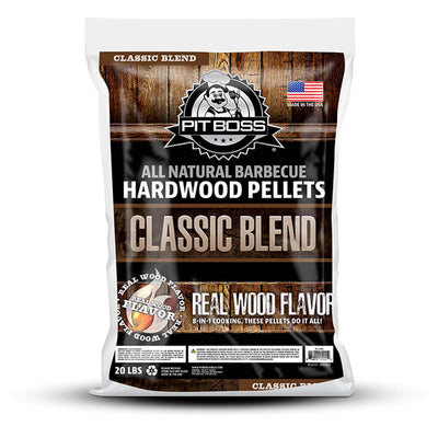 Pit Boss Copperhead 3-Series Wood Smoker & 20lb Classic Blend Hardwood Pellets