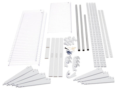 Rubbermaid Starter Configurations Closet Organizer 3-6' Kit - White | 3E24