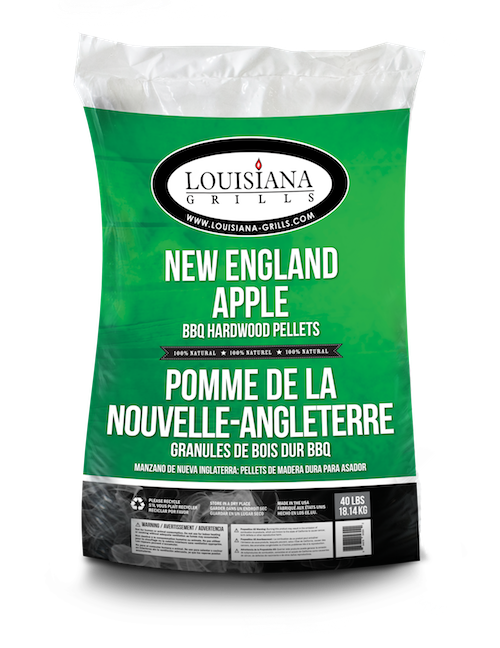 Louisiana Grills 55403 New England Apple BBQ Hardwood Pellets, 40-Pound Bag