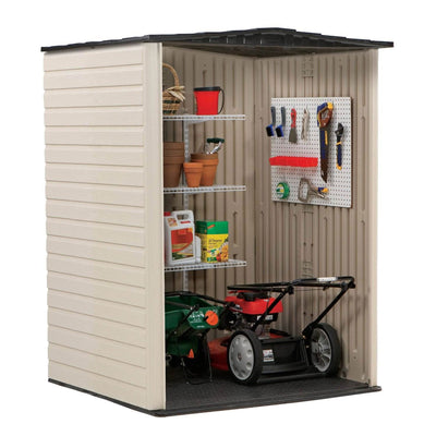 Rubbermaid Medium 106 Cubic Feet Gardening & Tools Vertical Outdoor Storage Shed
