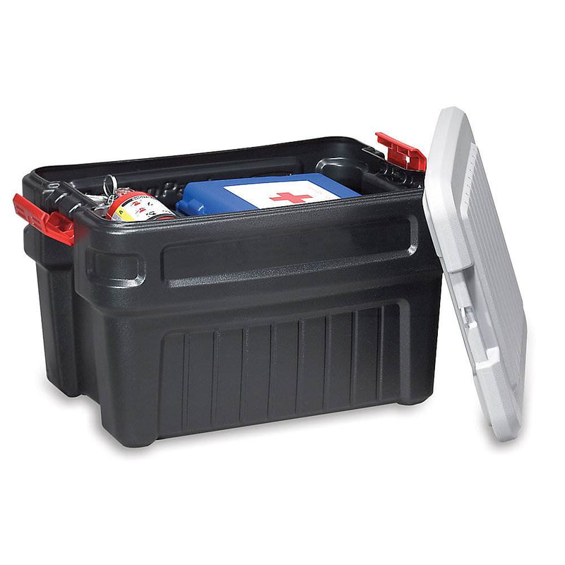 Rubbermaid 24 Gallon ActionPacker Storage Container Box - Black/Grey | 1172