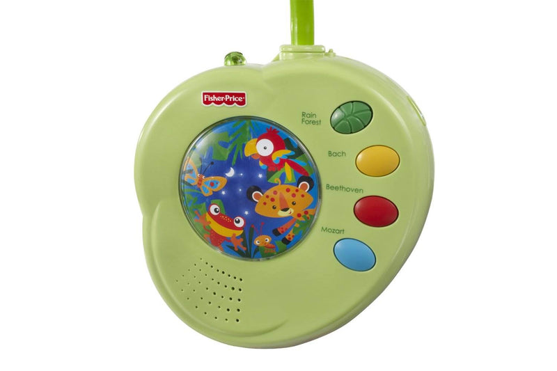 Fisher-Price Baby Crib Musical Mobile Rainforest Peek-a-Boo Leaves | K3799