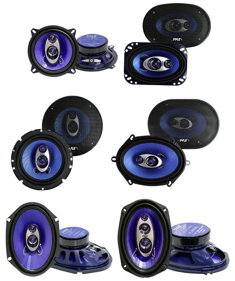 2) Pyle Blue Label Series - 4x6"/5.25"/5x7"/6.5"/6x8"/6x9" Car Audio Speakers