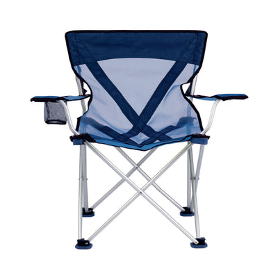 TravelChair 579V Teddy Folding Portable Camping Hunting Nylon Mesh Chair, Blue