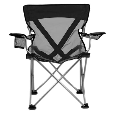 TravelChair 579V Teddy Folding Portable Camping Hunting Nylon Mesh Chair, Black