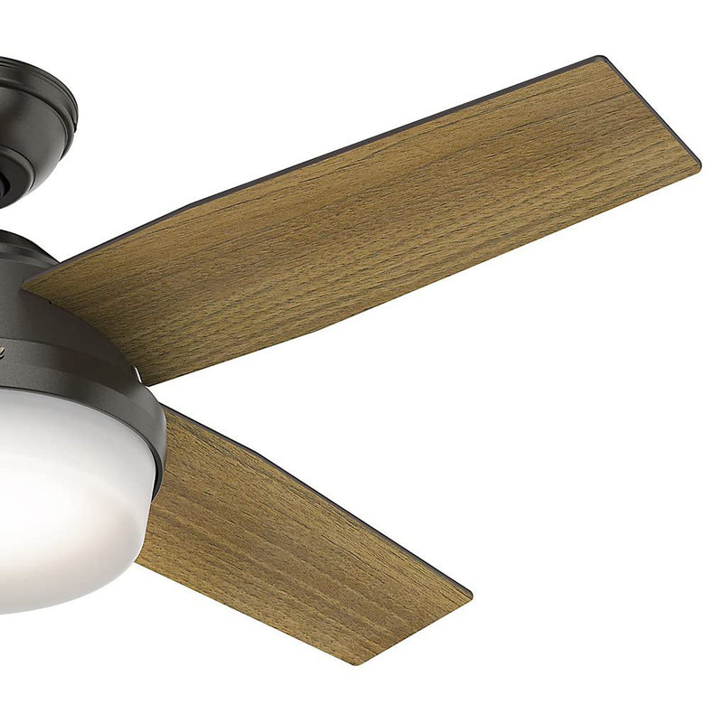 Hunter Fan Company 59444 Dempsey Ceiling Fan with LED Light and Remote, Bronze