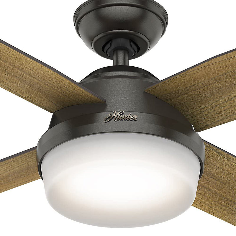 Hunter Fan Company 59444 Dempsey Ceiling Fan with LED Light and Remote, Bronze