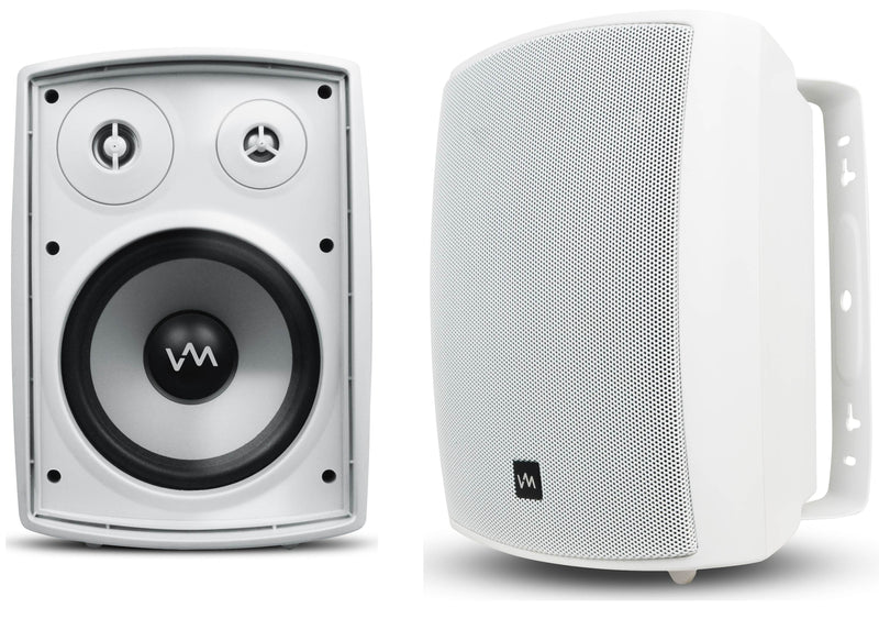 4) VM Audio SR-WOD6 Outdoor Speakers + Pyle Pro PT270AIU 300W Home Amplifier
