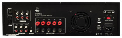 VM Audio Elux 8" 5.1 In Wall Surround Sound Theater System + Pyle PT570AU Amp
