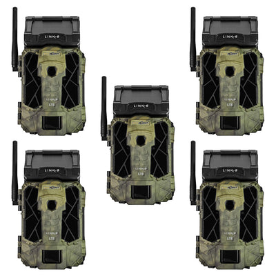 SPYPOINT LINK-S 12MP Solar 4G LTE HD Video Hunting Game Trail Camera (5 Pack)
