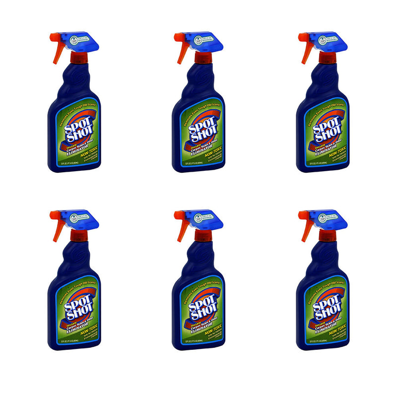 Spot Shot Instant Non Toxic Carpet Stain and Odor Eliminator, 22 Ounces (6 Pack)