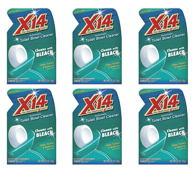 X 14 Automatic Toilet Bowl Deodorizer and Cleaner w/ Chlorine Bleach (6 Pack)