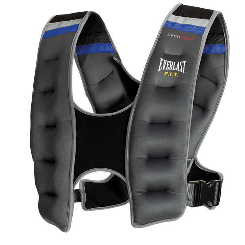Everlast Evergrip 20 Lb Weighted Workout Training Fitness Neoprene Vest, Gray