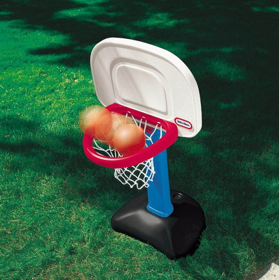Little Tikes TotSports Easy Score Adjustable Basketball Set with Round Backboard