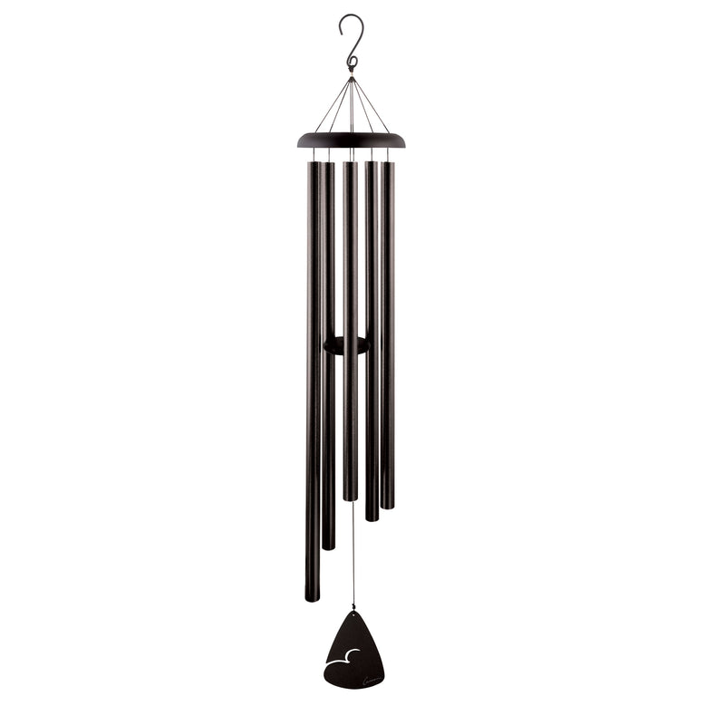 Carson Home Accents Signature Series Black Fleck 60" Outdoor Metal Wind Chime