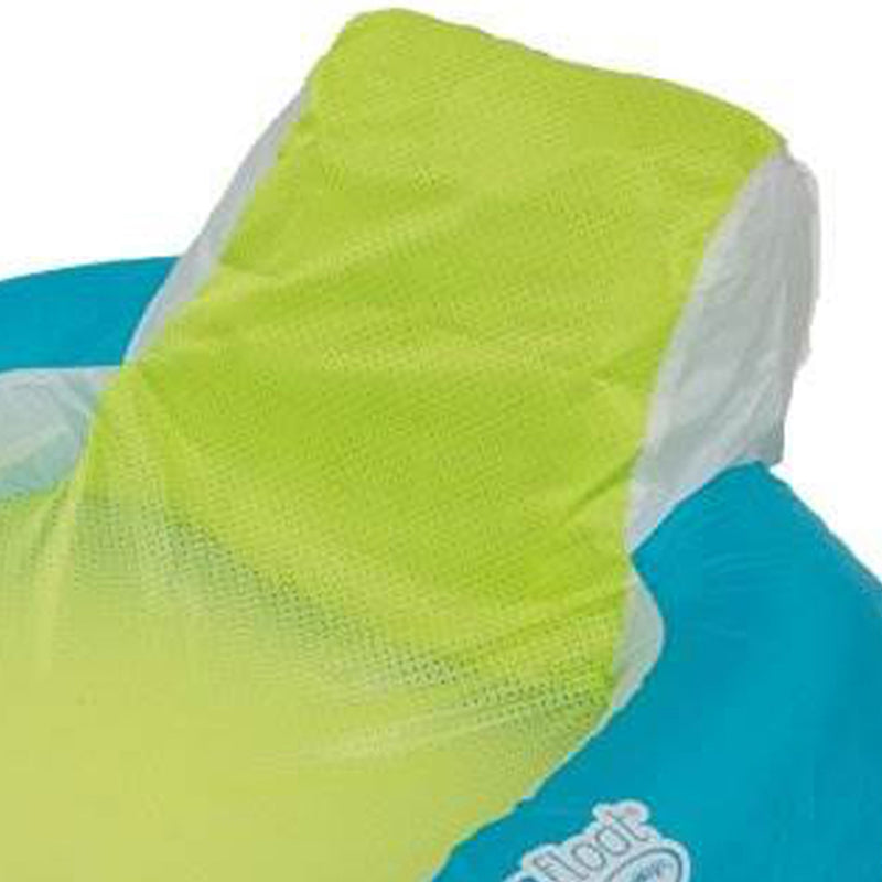 SwimWays Spring Float Inflatable Vinyl Recliner Pool Lounger Aqua/Lime(Open Box)
