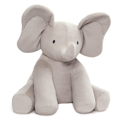 GUND Jumbo Flappy The Elephant 24 In. Velveteen Fur Plush Stuffed Animal Toy
