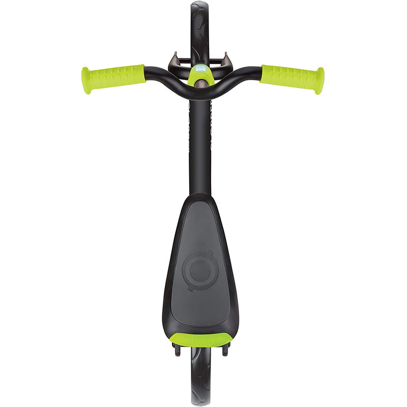 Globber GO BIKE Adjustable Balance Training Bike for Toddlers, Black & Green