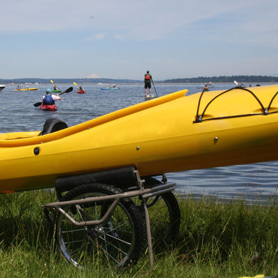 Seattle Sports Paddleboy All Terrain Center Kayak Canoe Carrier Dolly Cart, Grey