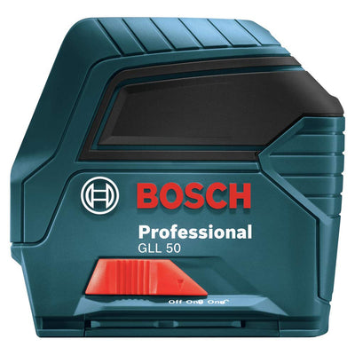 Bosch GLL 50 Self Leveling Cross Line Laser Level Kit (Certified Refurbished)
