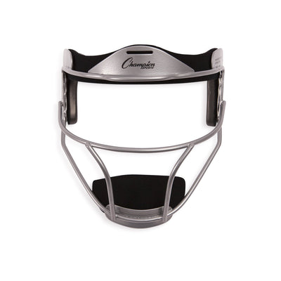Champion Sports FMASL Adjustable Adult Softball Fielder's Face Mask, Silver