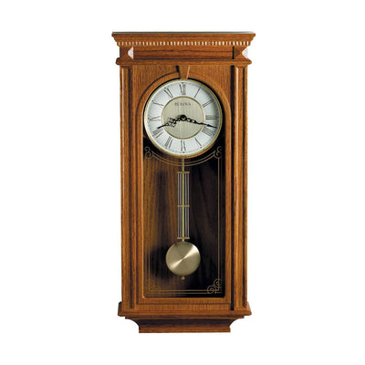 Bulova C4419 Bulova, Manorcourt Chiming Indoor Decorative Pendulum Clock