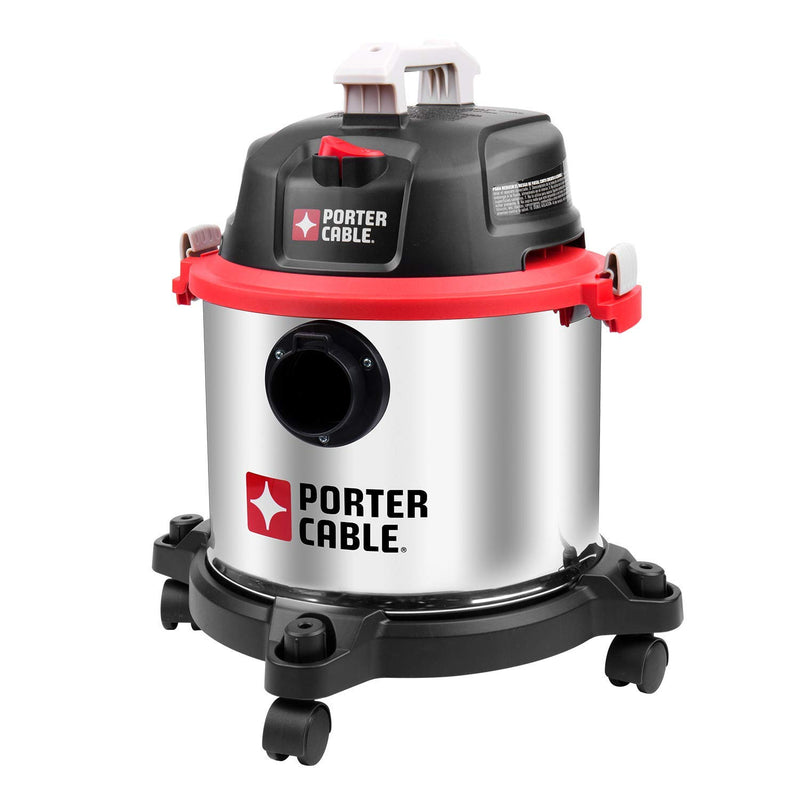 PORTER-CABLE PCX18406-5B 5 Gallon 4HP Wet/Dry Shop Vac Vacuum w/ Hose & Nozzles