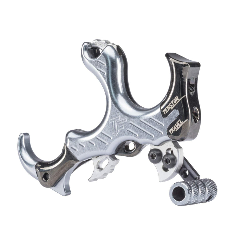 Tru-Fire SYN-S Archery Bow Synapse Hammer Throw Thumb Button Release, Silver - VMInnovations