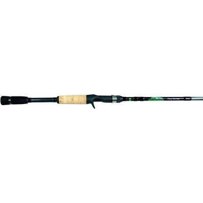 Dobyns Rods Fury Series 1-pc Heavy Fast Action Casting Fishing Rod, 7' Blk/Grn