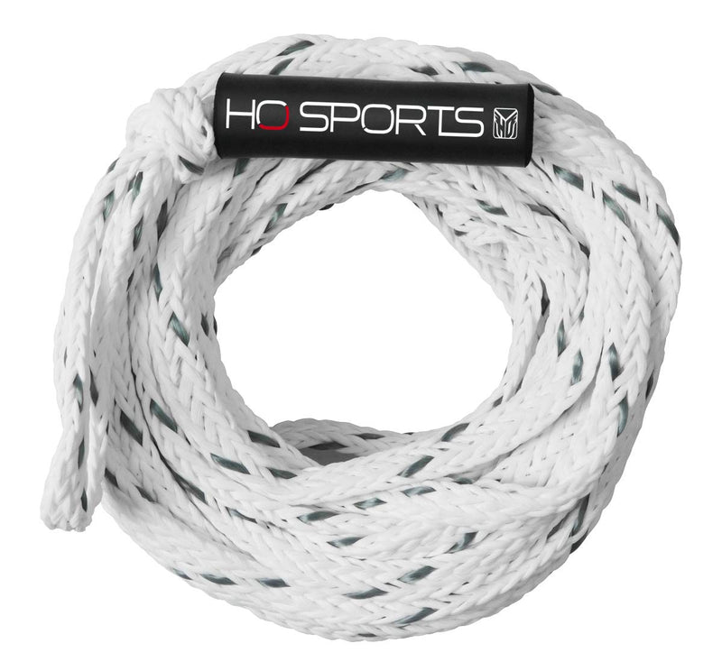 HO Sports 2019 4K 60 Foot 4 Rider Safety Tube Rope with Floating Core, White