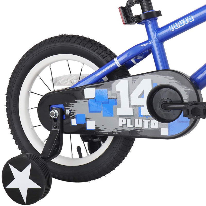 JOYSTAR Pluto Series 18-Inch Pre-Assembled Ride-On Kids Bike w/ Kickstand, Blue