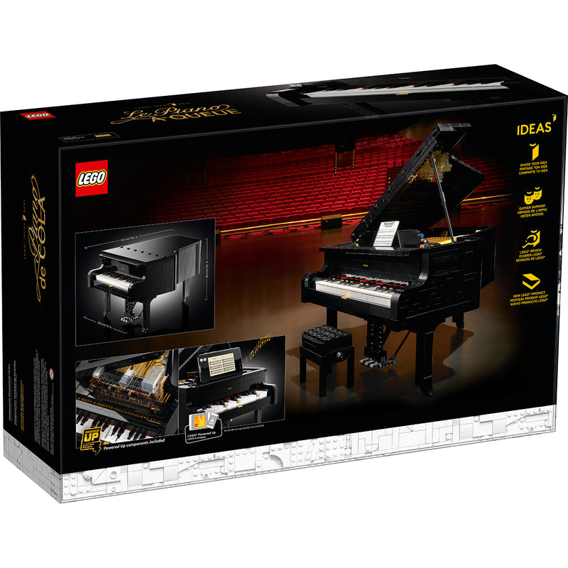 LEGO Ideas 21323 Playable Grand Piano Adult Block Building Set, 3662 Pieces