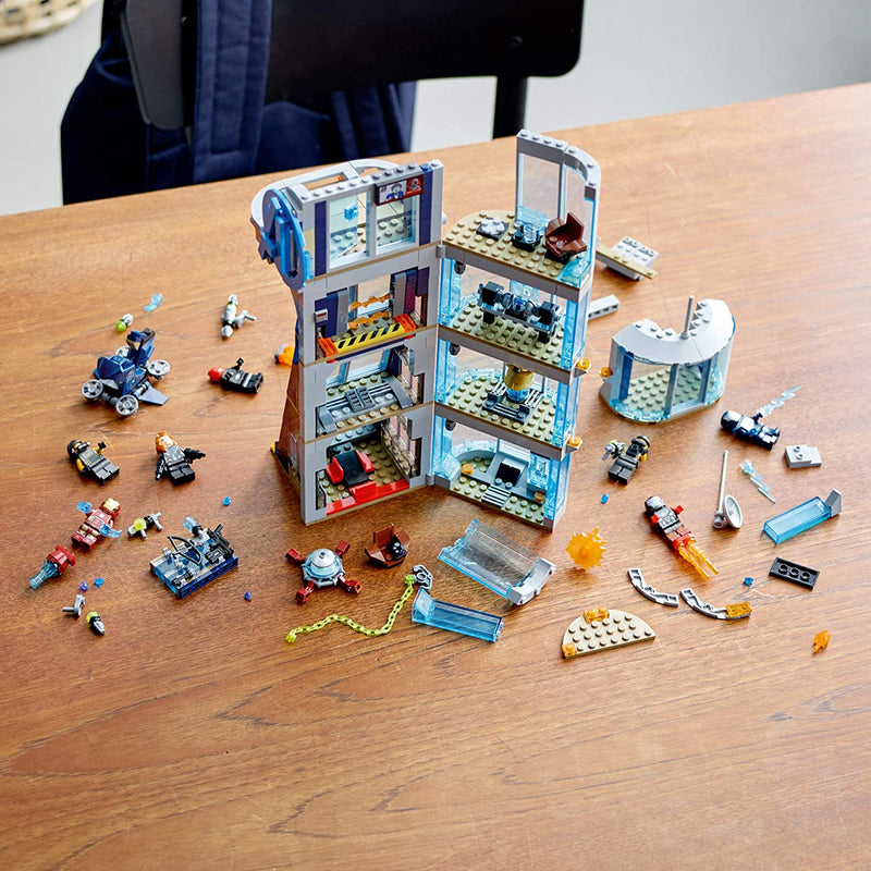 LEGO Marvel 76166 Avengers Tower Battle 5 Level Building Set with 7 Minifigures