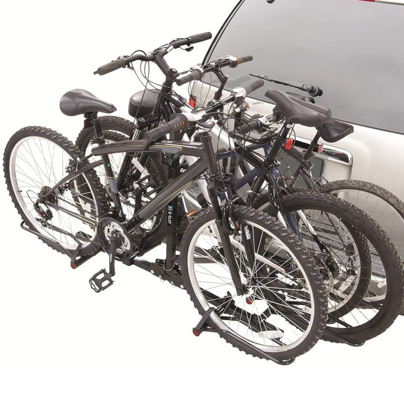 Pro Series 63138 Trailer Hitch Mount Folding Modular 4 Bike Carrier Rack, Black