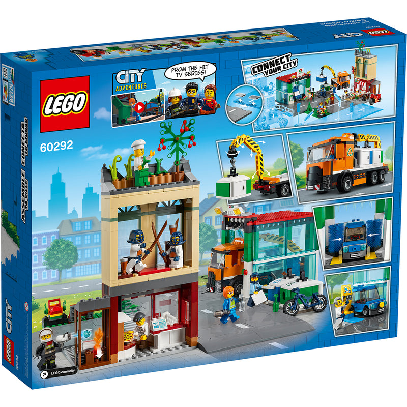 LEGO City 60292 Town Center 790 Piece Block Building Set for Kids Ages 6 and Up