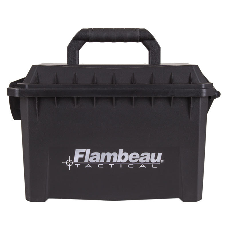 Flambeau Outdoors 6415SB Portable Waterproof Compact Ammo Can Storage, Black