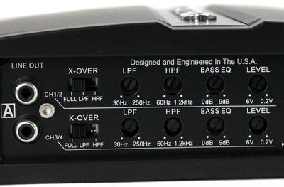 New Crunch GPA2000.4 2000 Watt Amp 4 Channel A/B Class Car Audio Power Amplifier