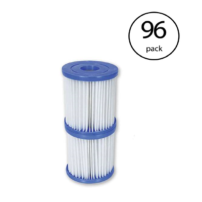 Bestway Flowclear Type V/Type K 330 GPH Replacement Filter Cartridge (96 Pack)