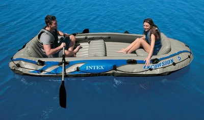 INTEX Excursion 5 Inflatable Rafting/Fishing Dinghy Boat Set - Parts